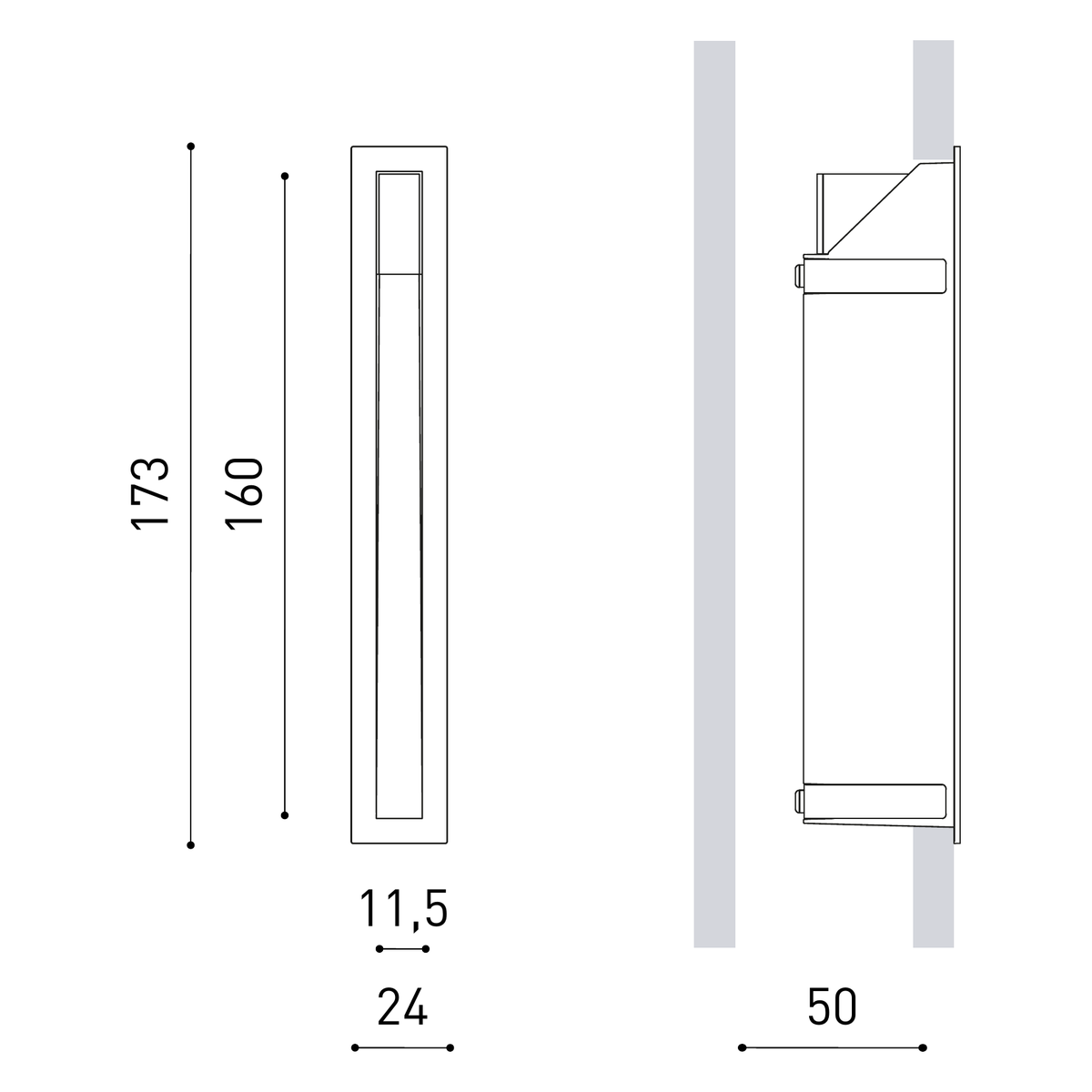 Product specifications for Trim / 2700K / Black