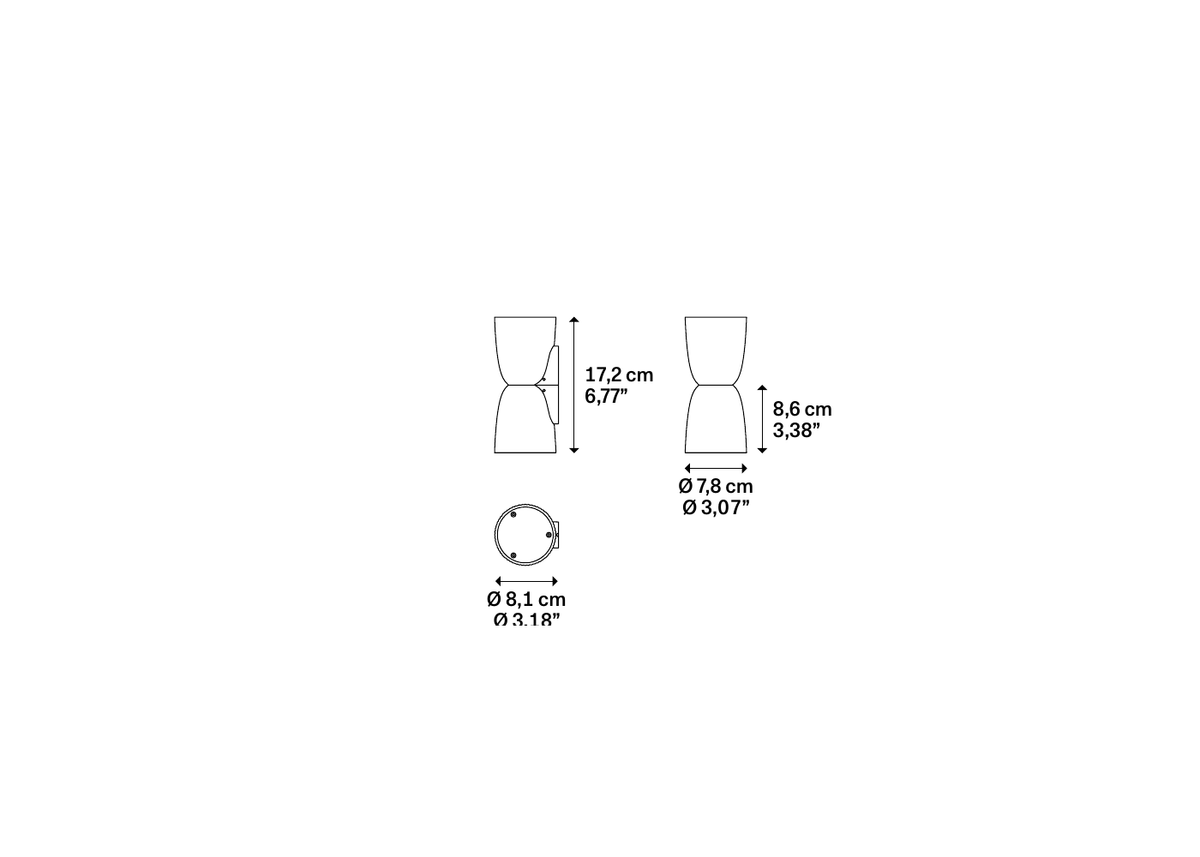 Product specifications for Matte White / Small 24V w/ Spot / 2200K