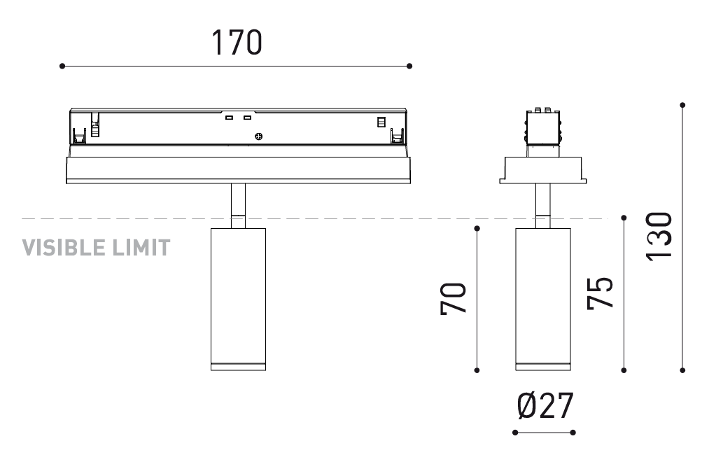 Product specifications for Gold / Spot / No Dim w/ 2700K
