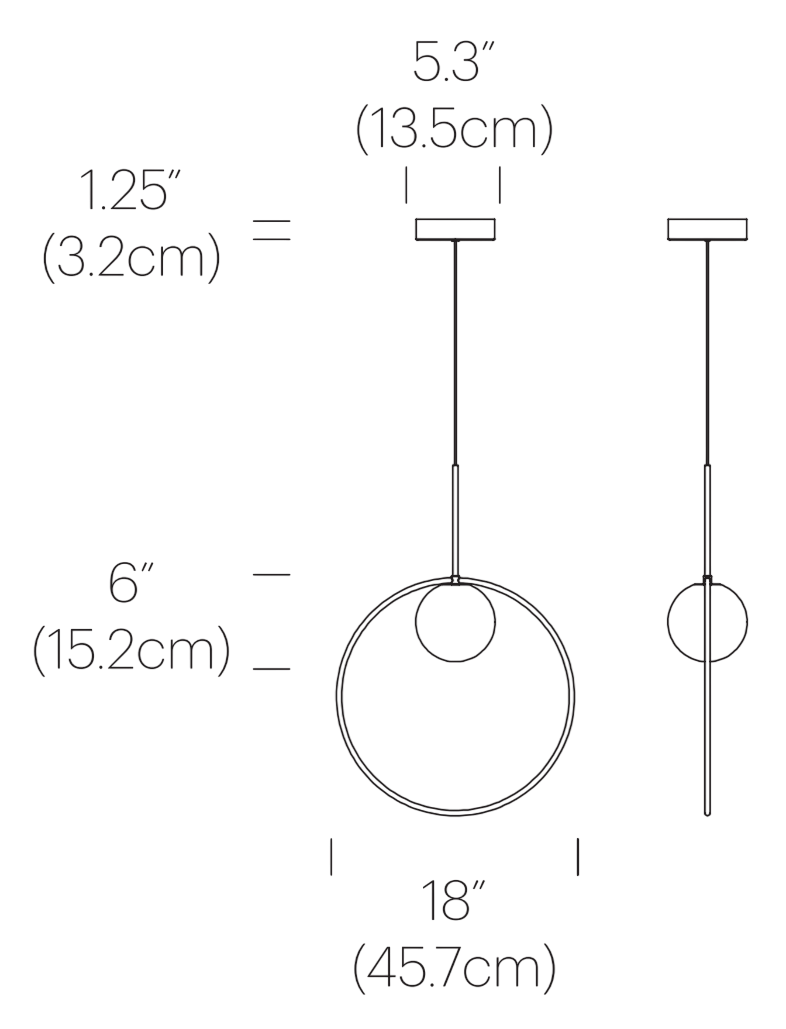 Product specifications for Chrome / 45.7 cm (18")