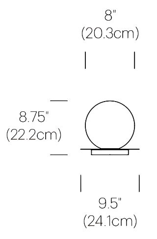 Product specifications for Chrome / 20.3 cm (8")