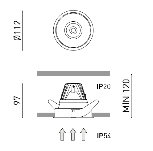 Product specifications for Matt Black / 13° Super Spot / 2700K