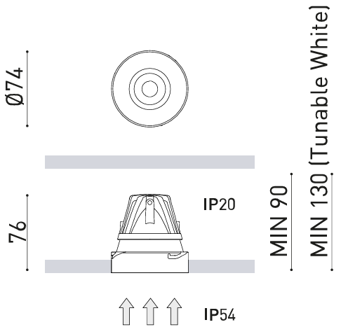 Product specifications for Gold / 12° Super Spot / 2700K