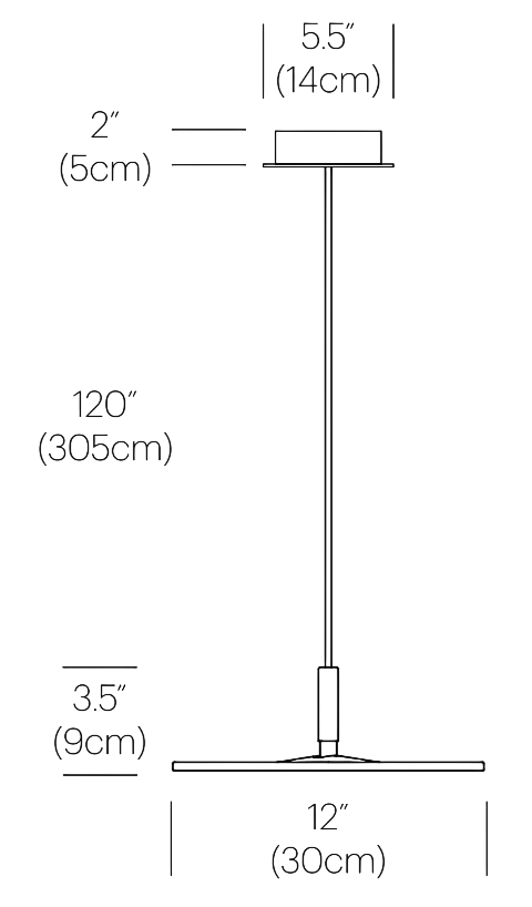 Product specifications for Graphite / 30 cm (12")