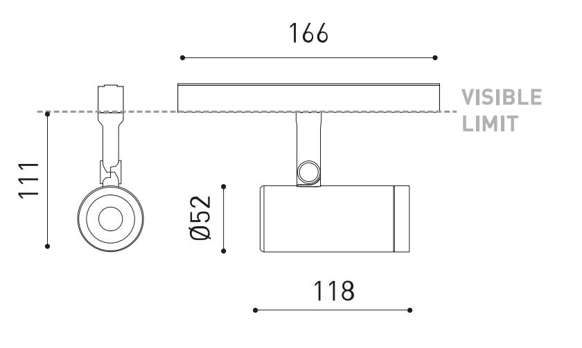 Product specifications for Textured Black / 13° Super Spot / 2700K w/ No Dim
