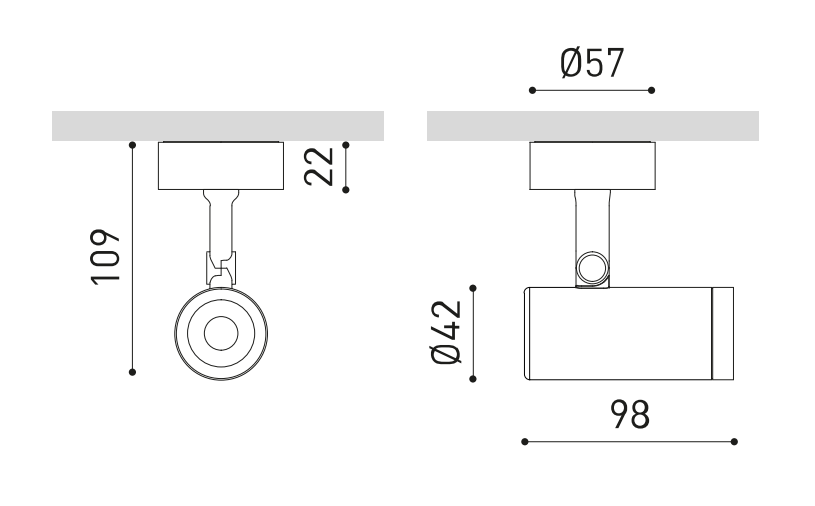 Product specifications for Textured Black / 12° Super Spot / 2700K w/ DALI
