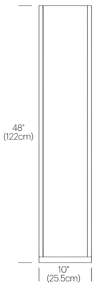 Product specifications for 122 cm (48")
