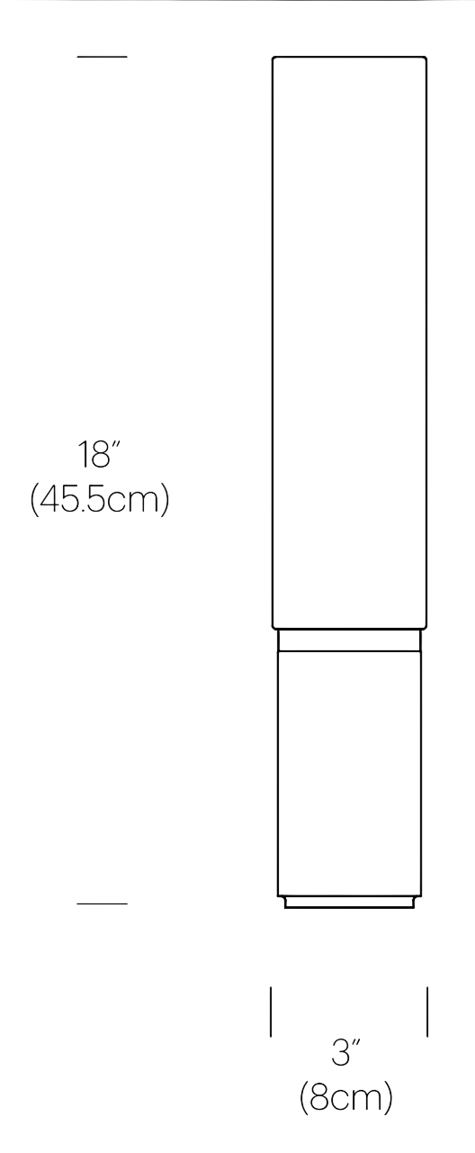 Product specifications for Black / 45.5 cm (18")