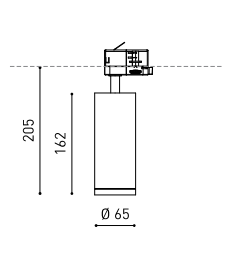 Product specifications for Textured Black / 18° Spot / 3000K w/ No Dim