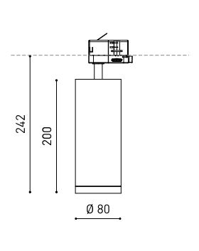 Product specifications for Textured Black / 19° Spot / 3000K w/ No Dim