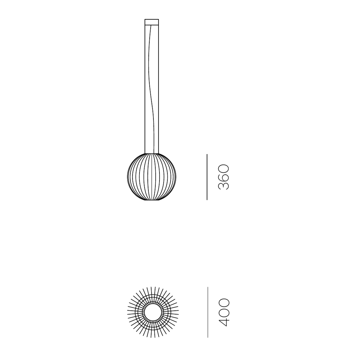 Product specifications for S 400mm w/ Concrete / Standard w/ On/Off / 3000K