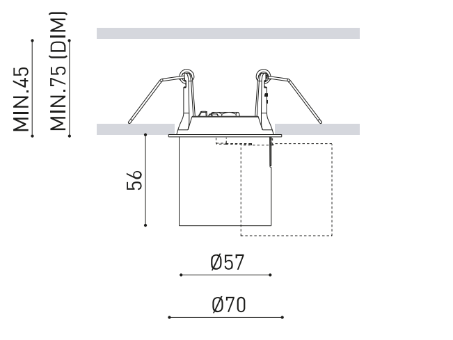 Product specifications for Textured Black / Spot / No Dim w/ 2700K