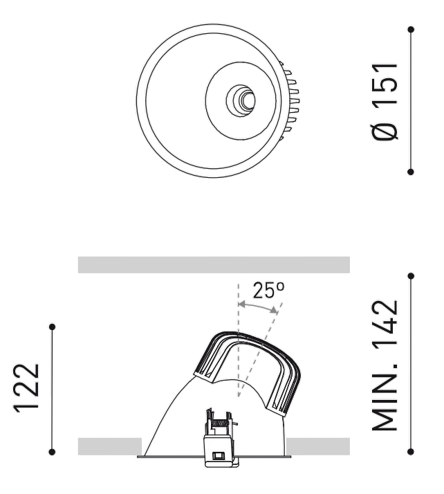 Product specifications for Gold / Lex 1 / No Dim w/ 2700K