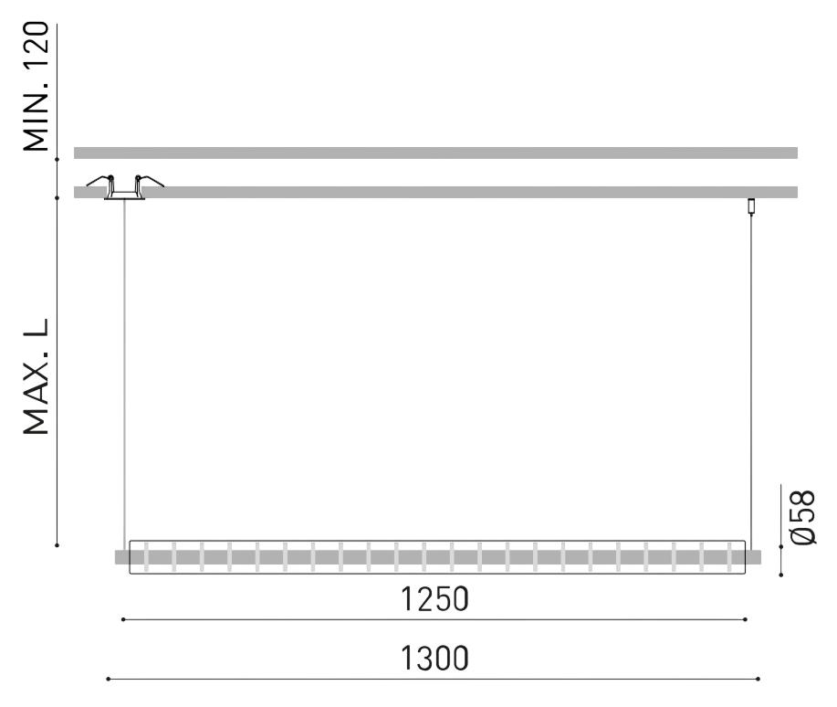 Product specifications for Brushed Gold / 2M / No Dim w/ 2700K
