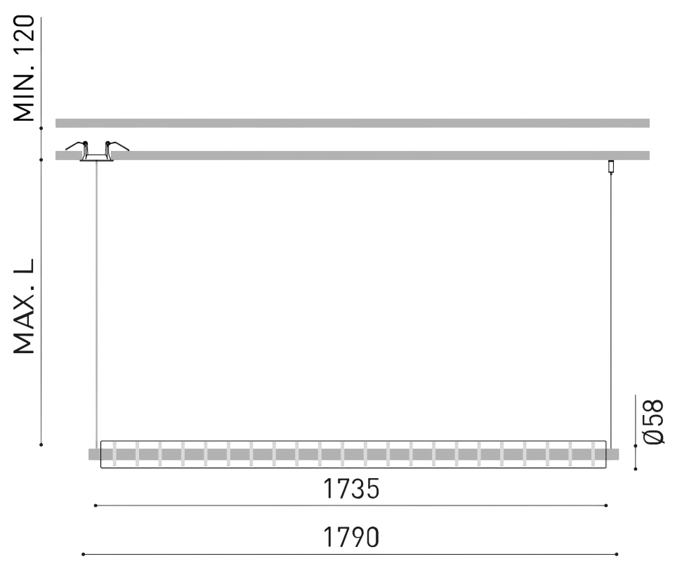 Product specifications for Brushed Gold / 2M / No Dim w/ 2700K