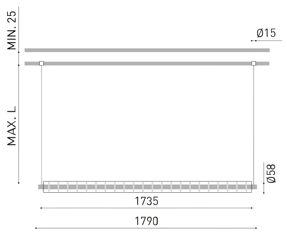 Product specifications for Brushed Gold / 2M / No Dim w/ 2700K