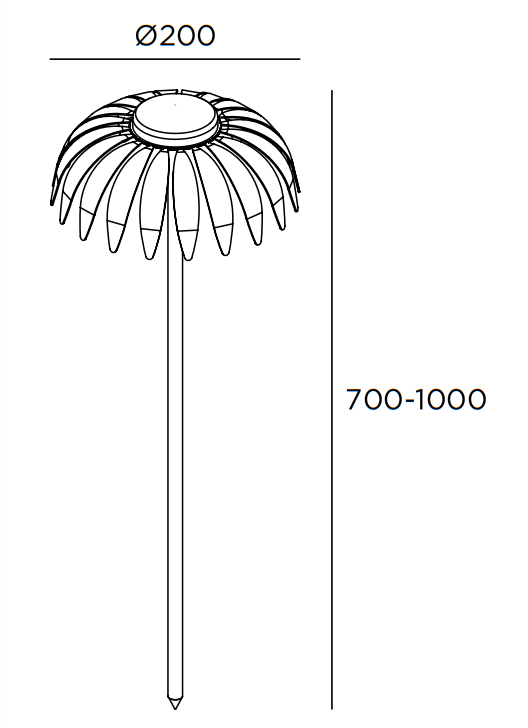 Product specifications for Inox / 70 cm / 2200K