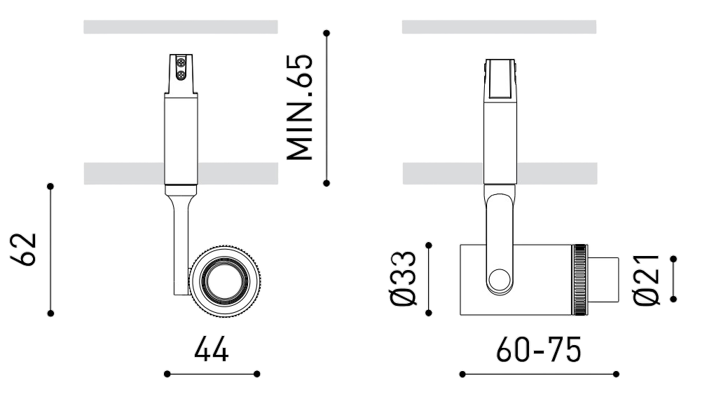 Product specifications for Textured Black / 10°-35° / 2700K