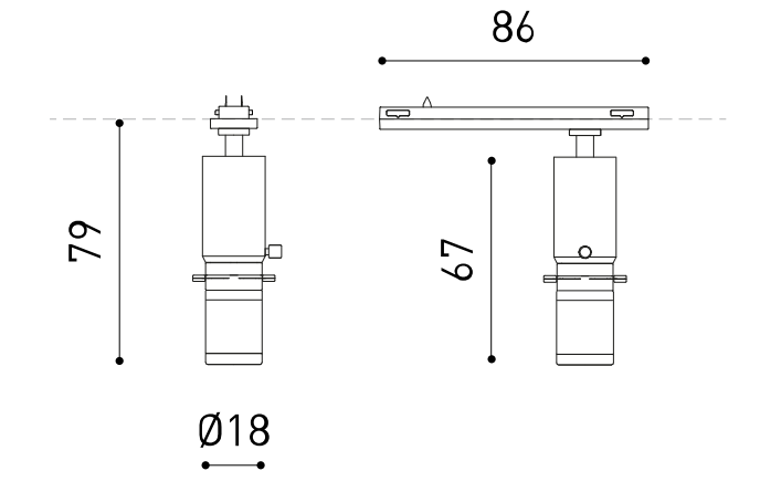 Product specifications for Black / 18° - 34° / 2700K