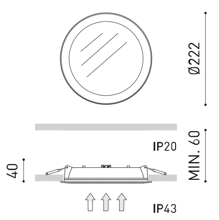 Product specifications for Mix 1 (10,5 W) / No Dim / 2700K