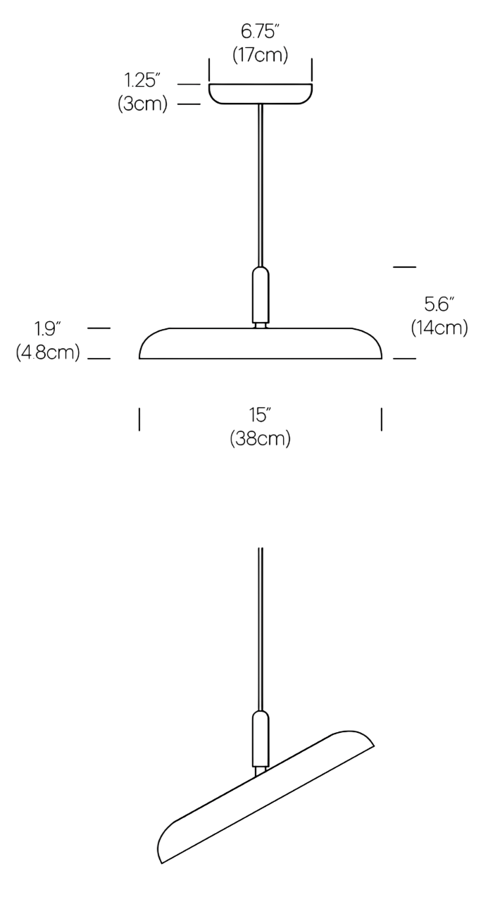 Product specifications for 38 cm (15") / Black Shade / Black