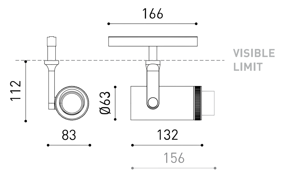 Product specifications for Textured Black / No Dim / 2700K