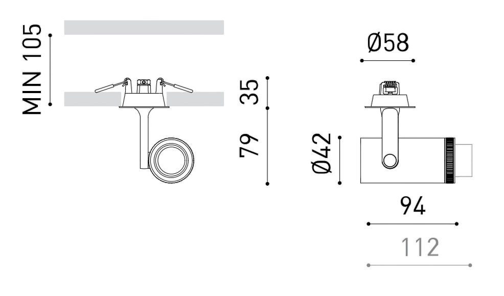 Product specifications for Textured Black / No Dim / 2700K