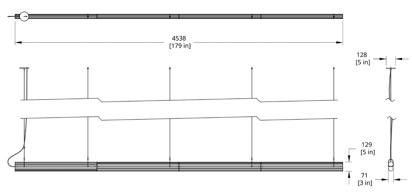 Product specifications for Direct / Natural Anodized / Phase w/ 2700K
