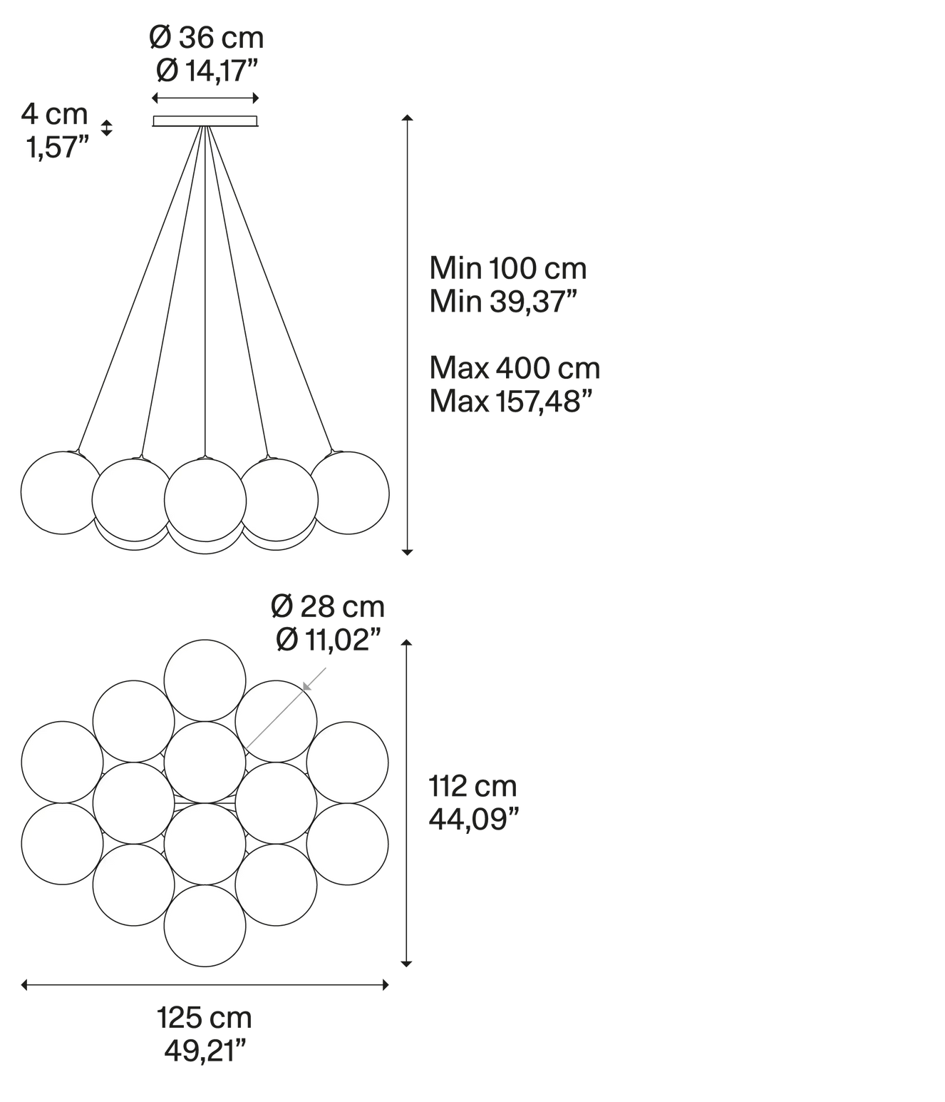 Product specifications for 2700K / Matte White w/ White / Clear