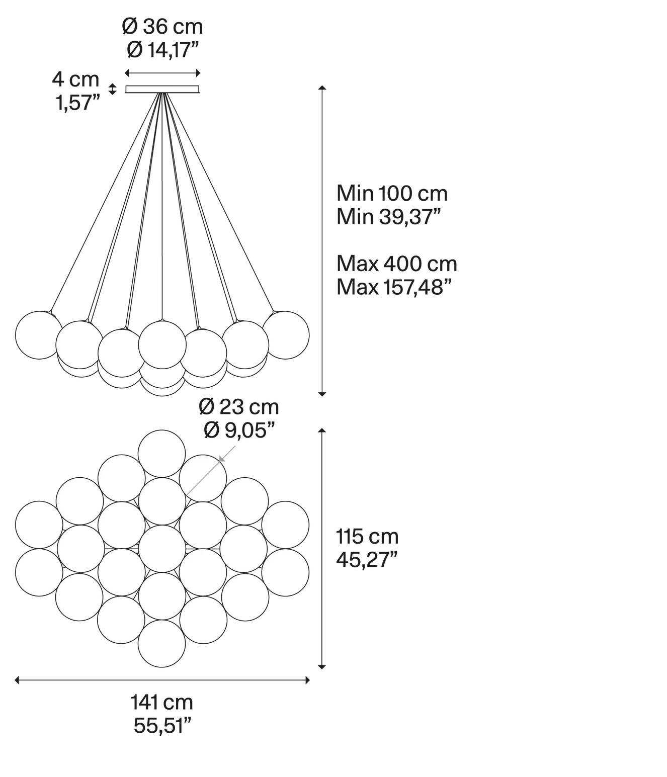 Product specifications for 2700K / Matte White w/ White / Clear