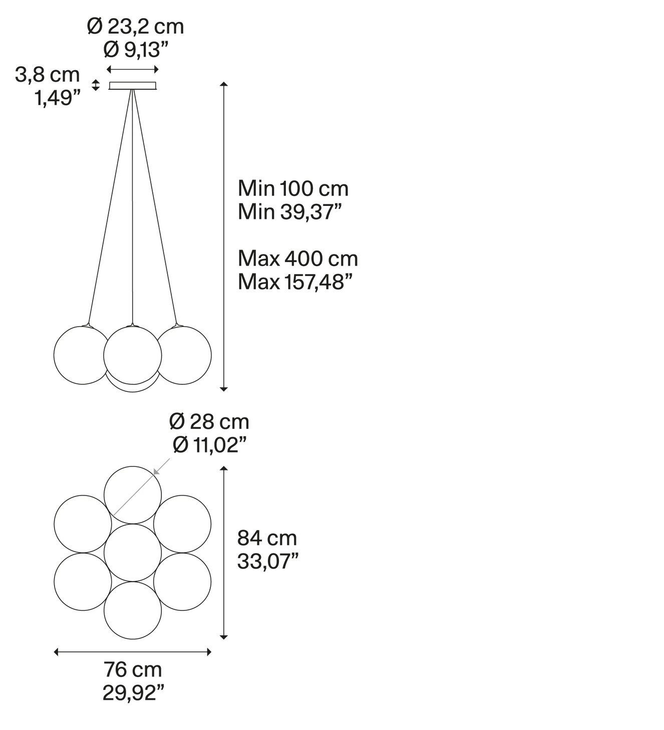 Product specifications for 2700K / Matte White w/ White / Clear