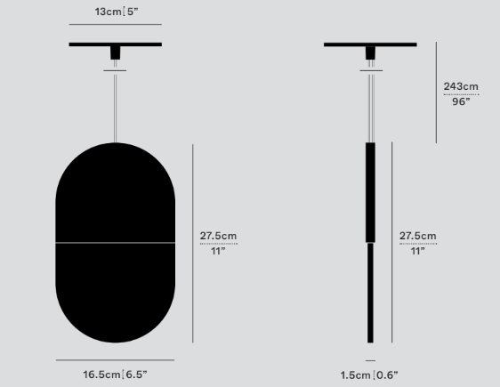 Product specifications for Wool White / 1 / Phase w/ 2700K