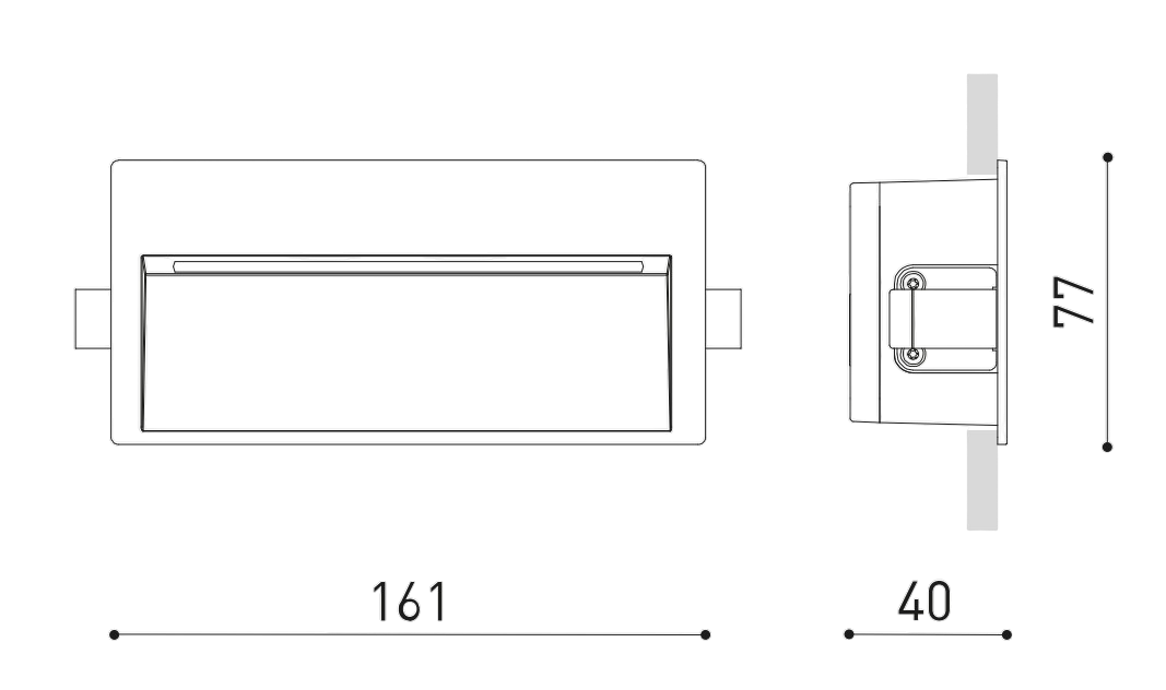 Product specifications for Textured Grey / 2700K