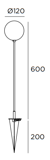 Product specifications for G4 / Inox / 60 cm w/ Transparent Diffuser
