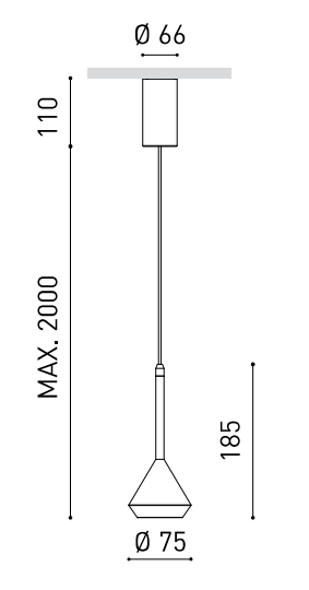 Product specifications for Textured black / 24° w/ 2700K / 2M w/ Phase Cut