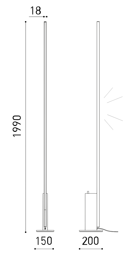 Product specifications for Textured Black / 2700K