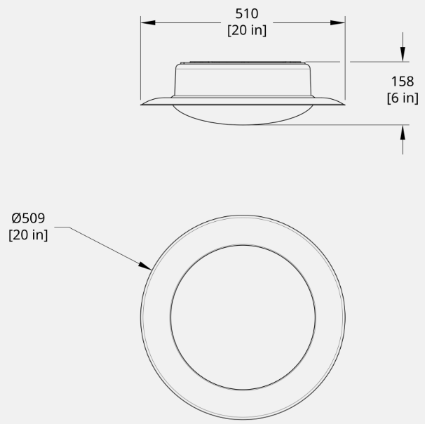Product specifications for Cream White / Small w/ Phase / 2700K