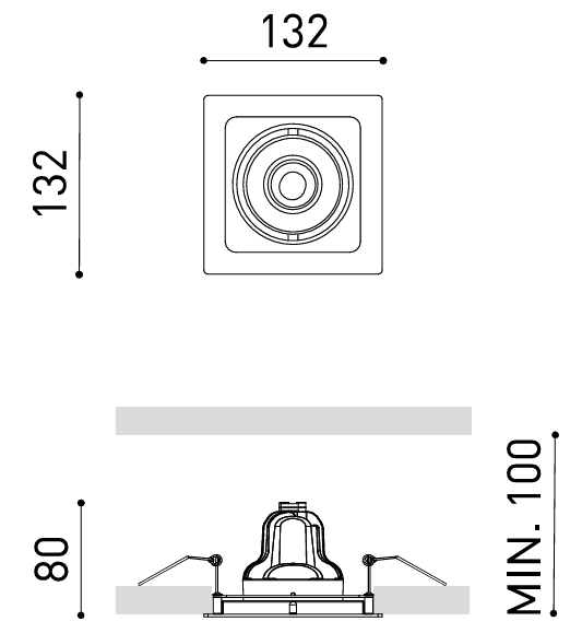 Product specifications for 1 Spot / Textured Black / 2700K w/ 19°