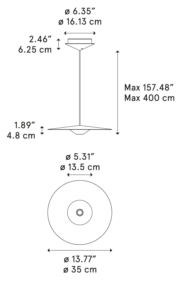Product specifications for 35 cm / Black / 2700K