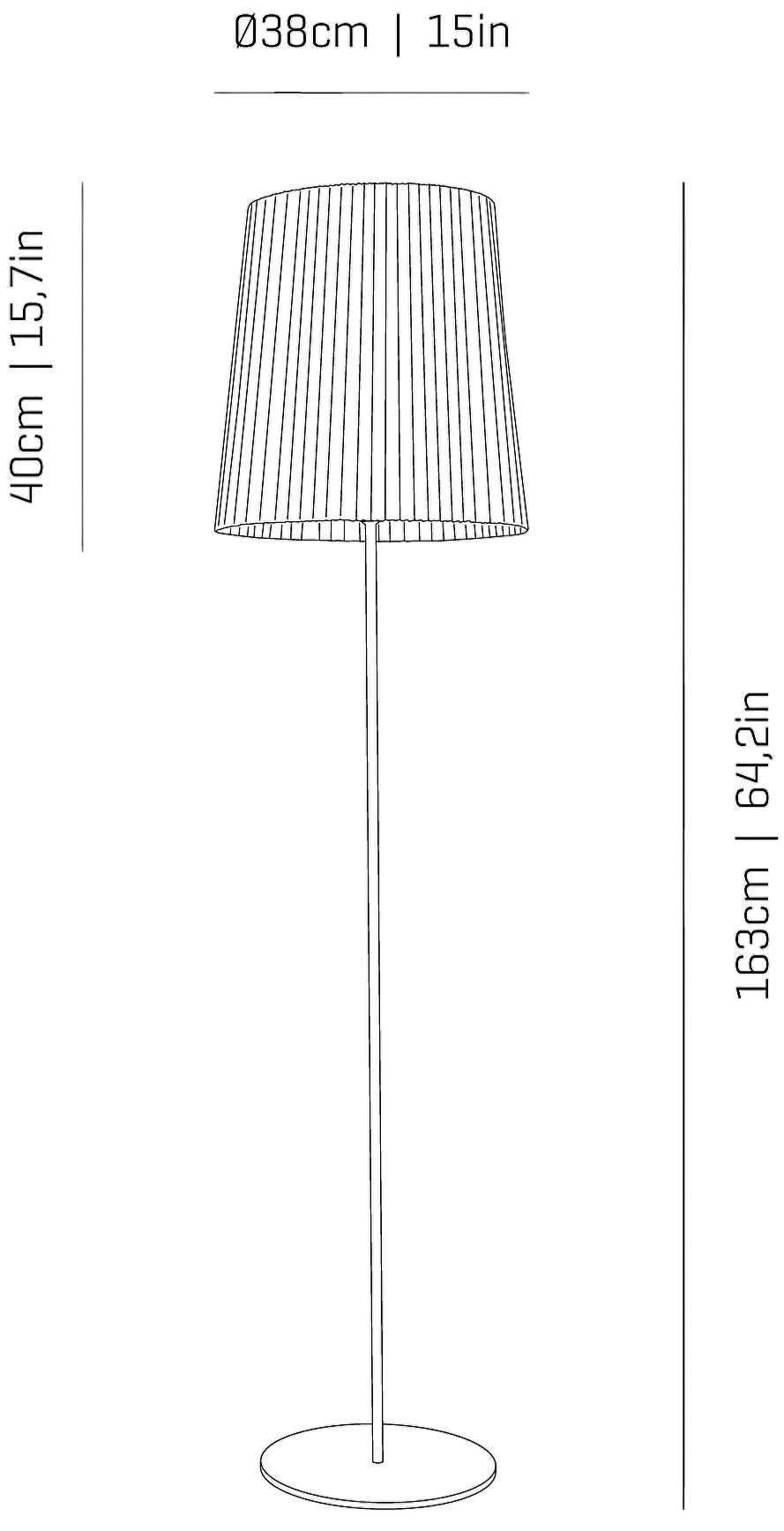 Product specifications for White / A (40 cm)