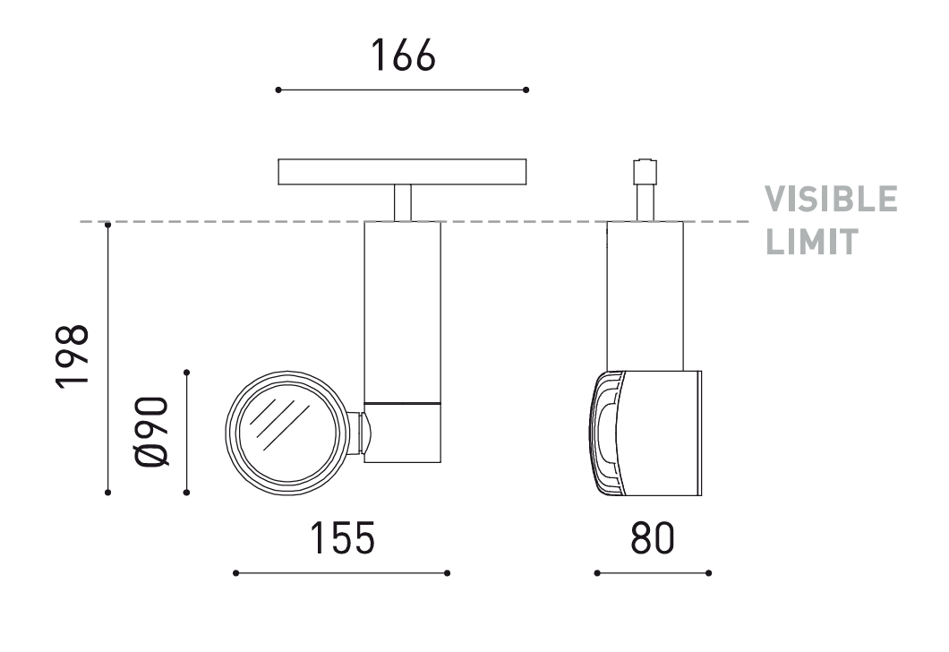 Product specifications for Textured Black / 1 / 2700K w/ 16°