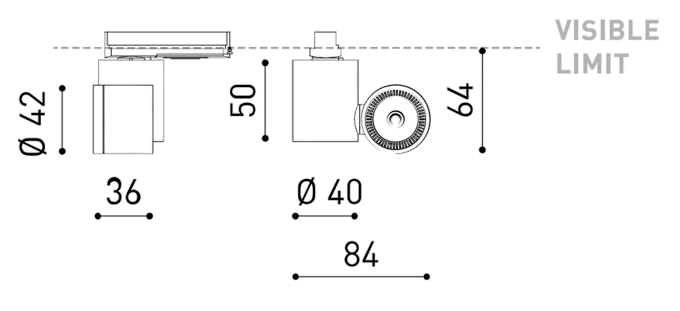 Product specifications for Textured Black / 20° / 2700K