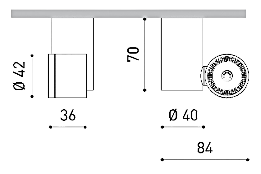 Product specifications for Textured Black / 20° / 2700K