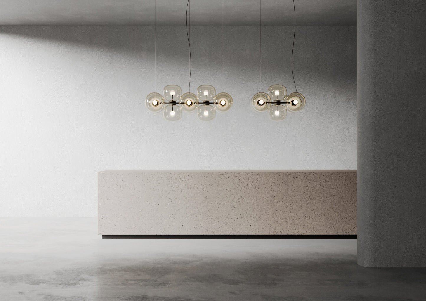 Jasmine Ten-light chandelier