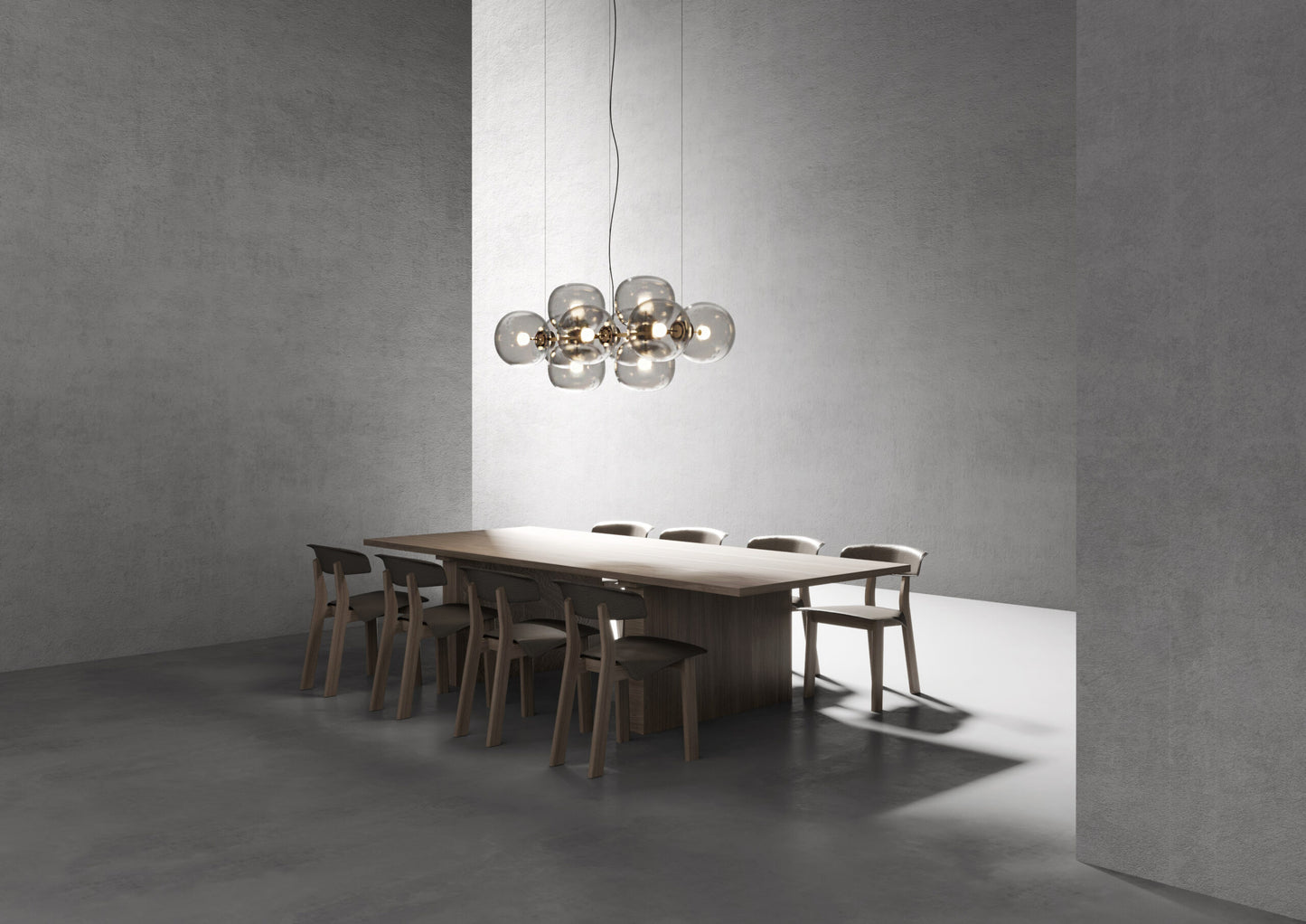 Jasmine Ten-light chandelier