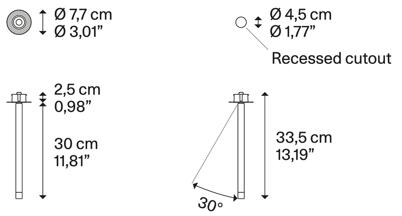 Product specifications for Small / Matte Black / 2700K