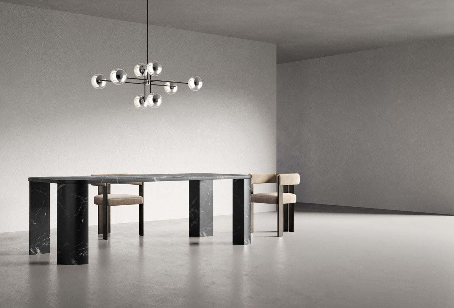 Celine Eight-light chandelier M