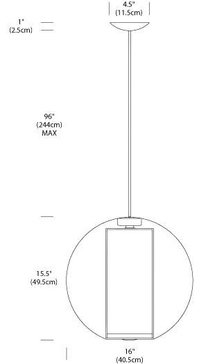 Product specifications for Clear White / Pendant Single