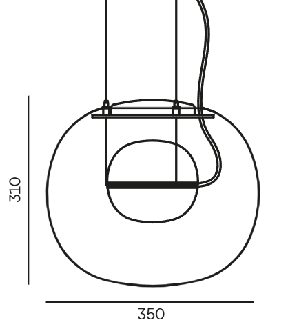 Product specifications for Transparent w/ Triplex Opal / Textile cable - black / No Dim