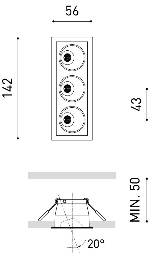 Product specifications for Black / No Dim / 2700K